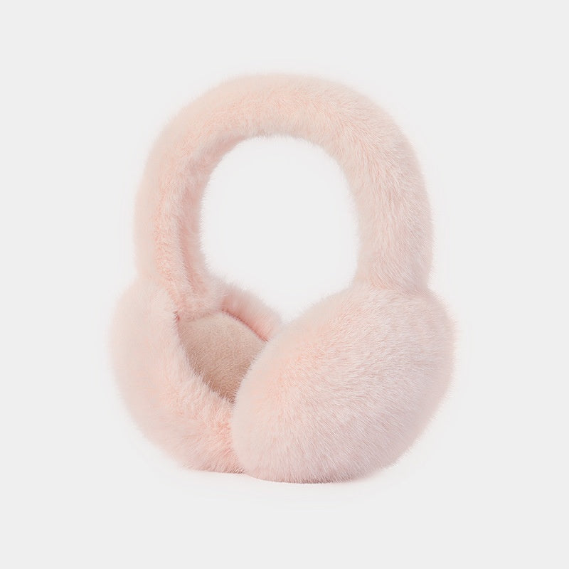 Cute Foldable Simple Plush Anti-freezing Earmuffs Warm