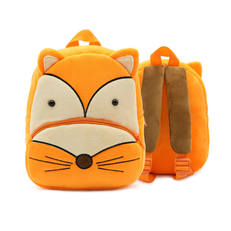 Cute Plush  Cartoon School  Animal Toys Bag