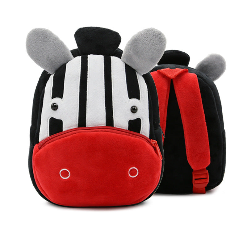 Cute Plush  Cartoon School  Animal Toys Bag