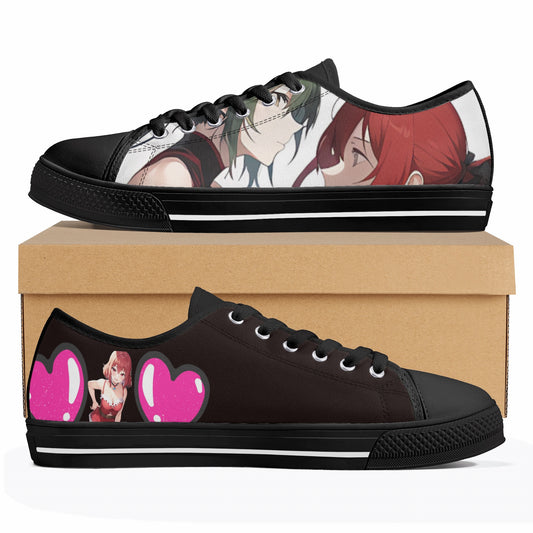 Womens Low Anime Green Warrior Canvas Shoes