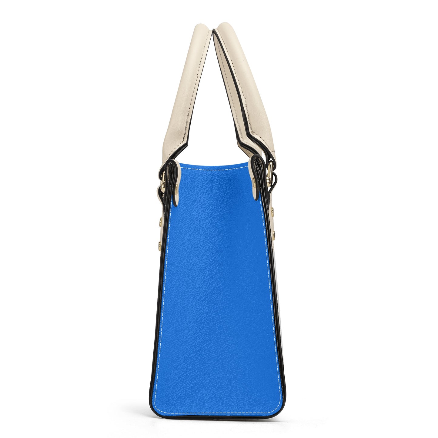 Smooth zipper blue Buda Luxury Women PU Handbag