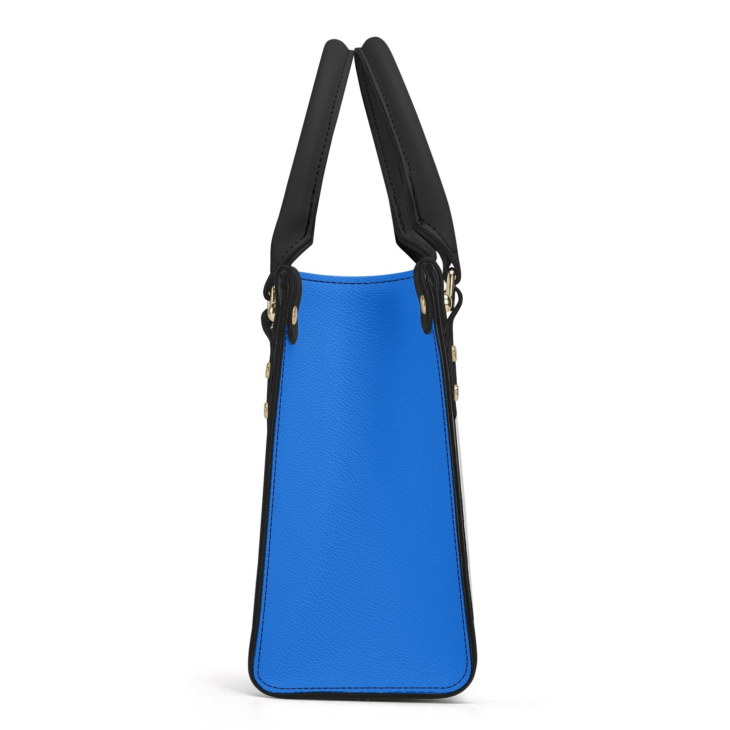 Smooth zipper blue Buda Luxury Women PU Handbag