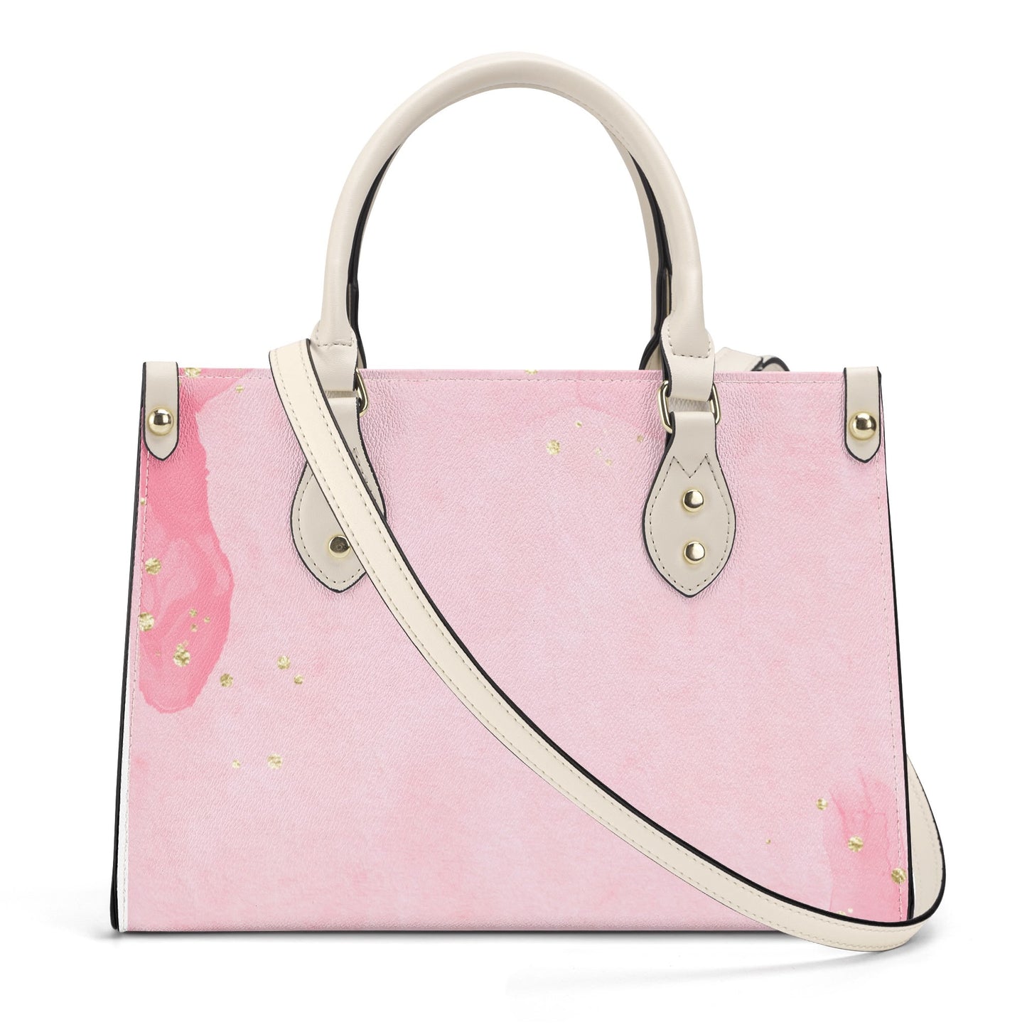 Pinky Sparkles Luxury Women PU Handbag