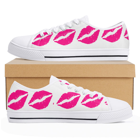 Womens Pinky Kiss Canvas Shoes