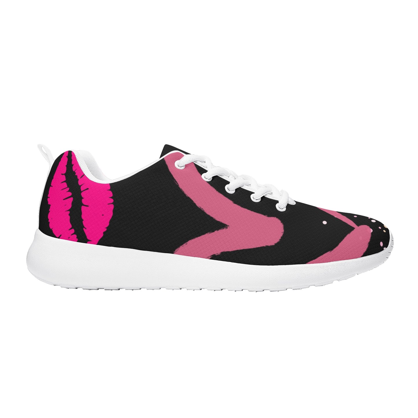 Butterfly Print Sneakers with White Laces