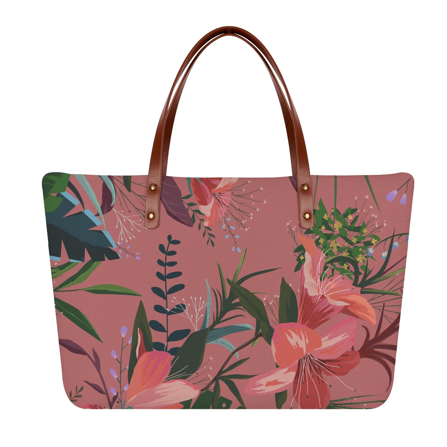 Pink Botanical Garden Tote Bag