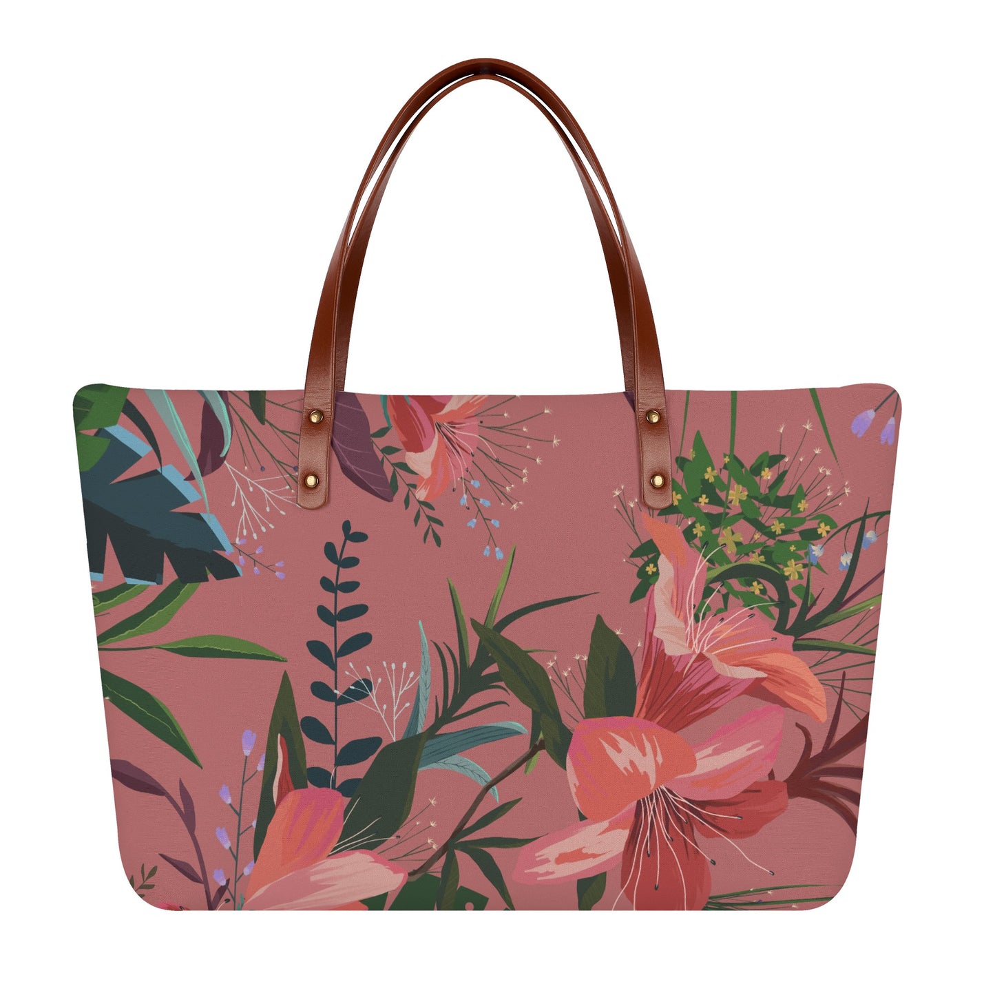 Pink Botanical Garden Tote Bag