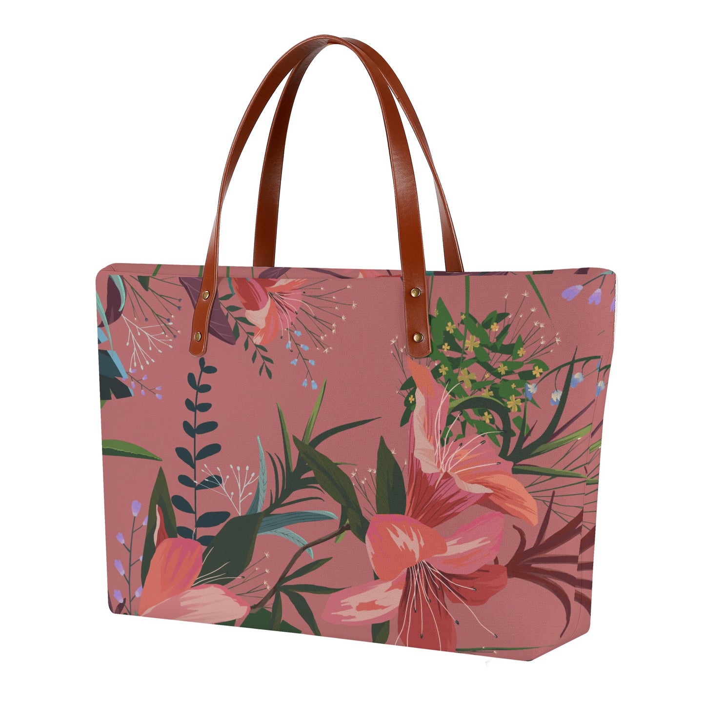 Pink Botanical Garden Tote Bag