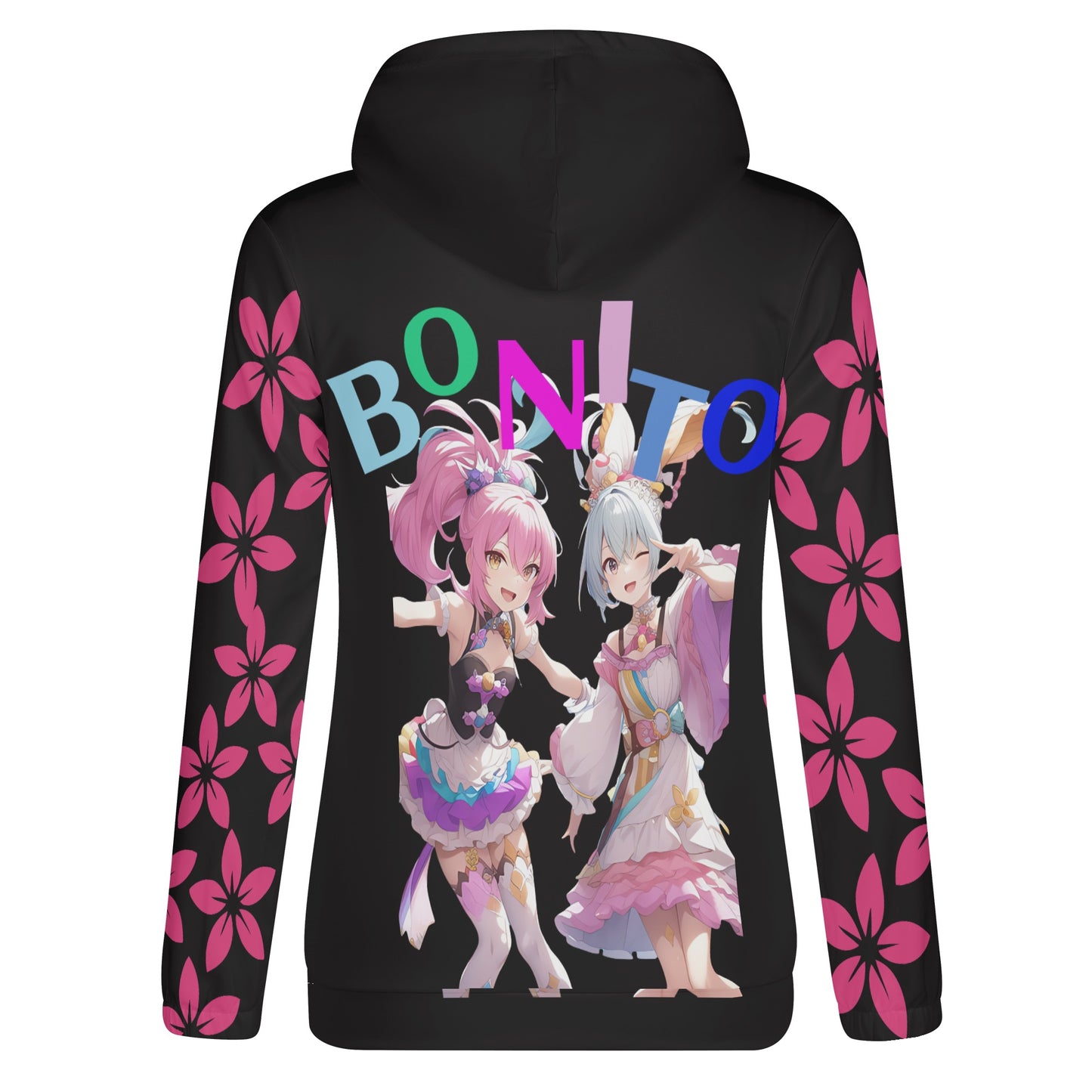 Bonito Anime Midnight Blossom Hoodie