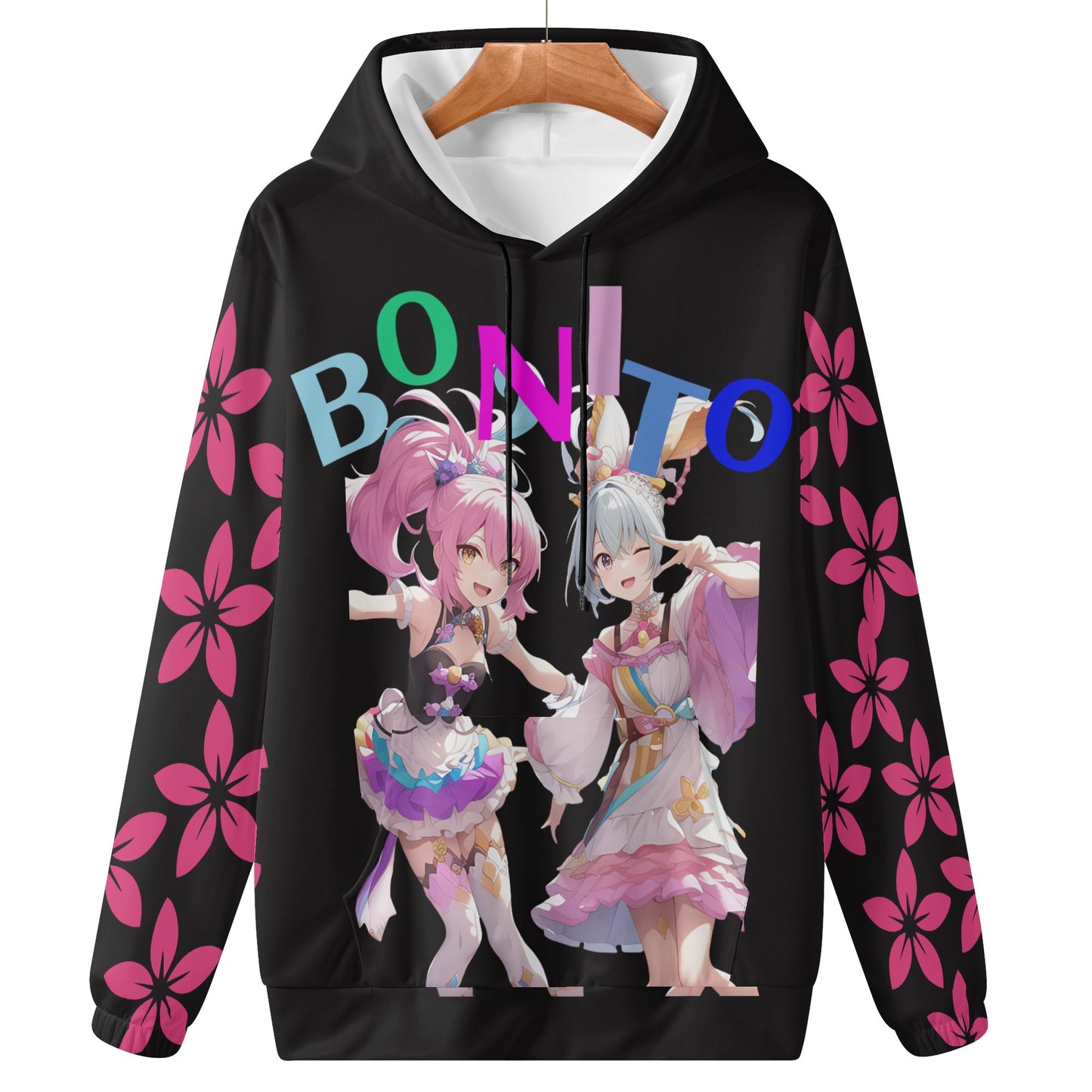 Bonito Anime Midnight Blossom Hoodie