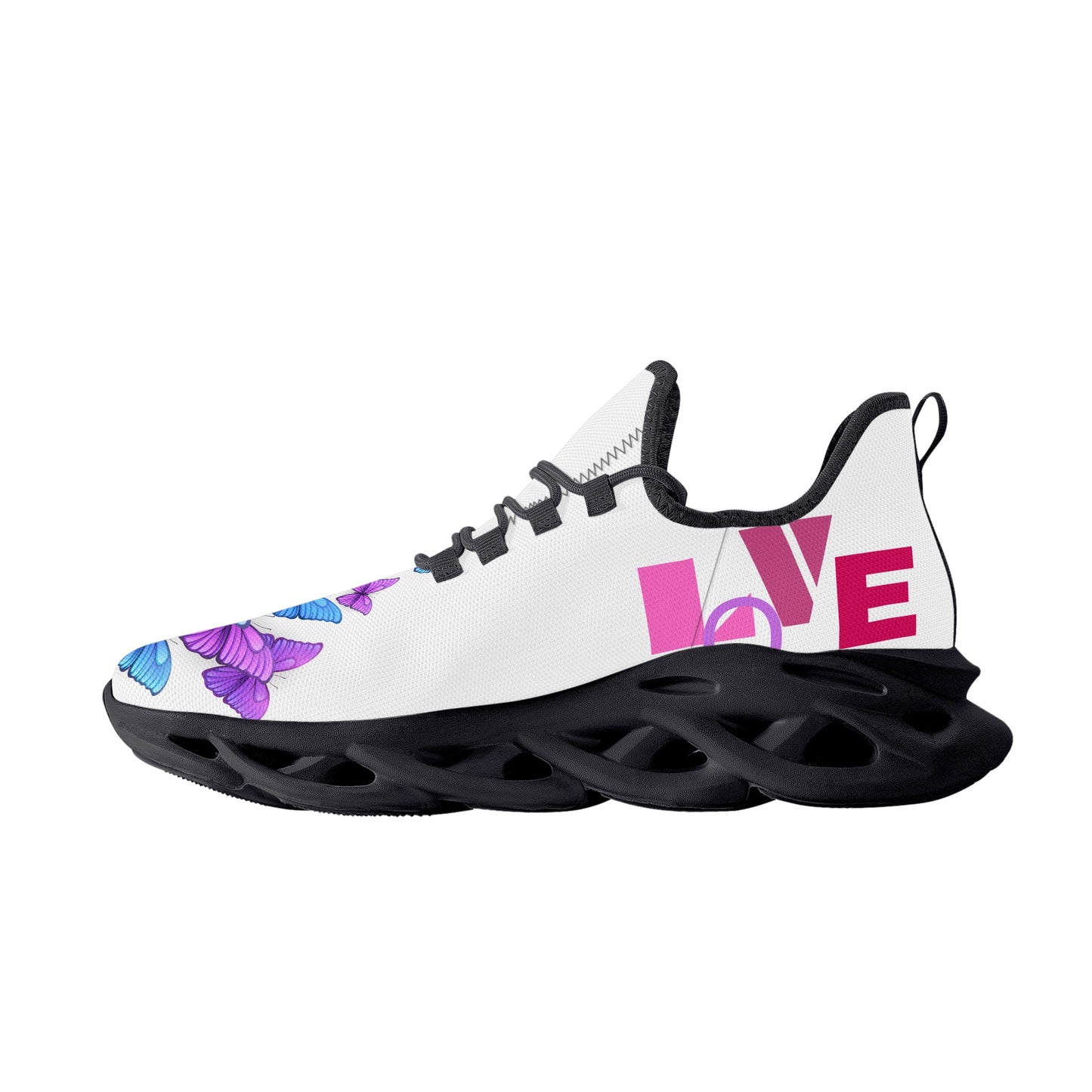 White Love Womens Flex Control Sneakers