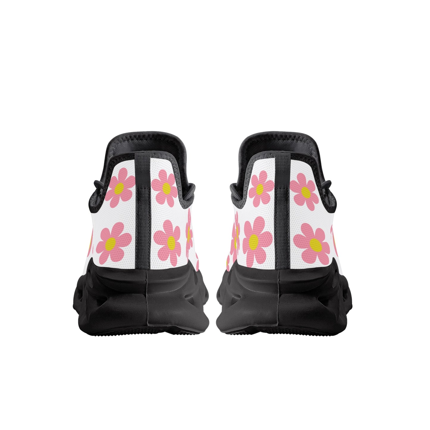 White Flower Womens Flex Control Sneakers