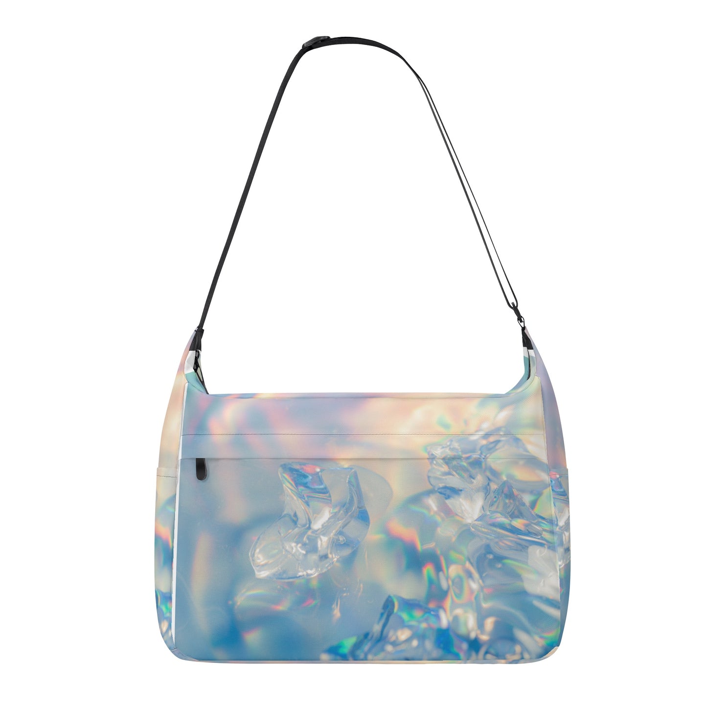 Iridescent Crystal Glow Shoulder Bag