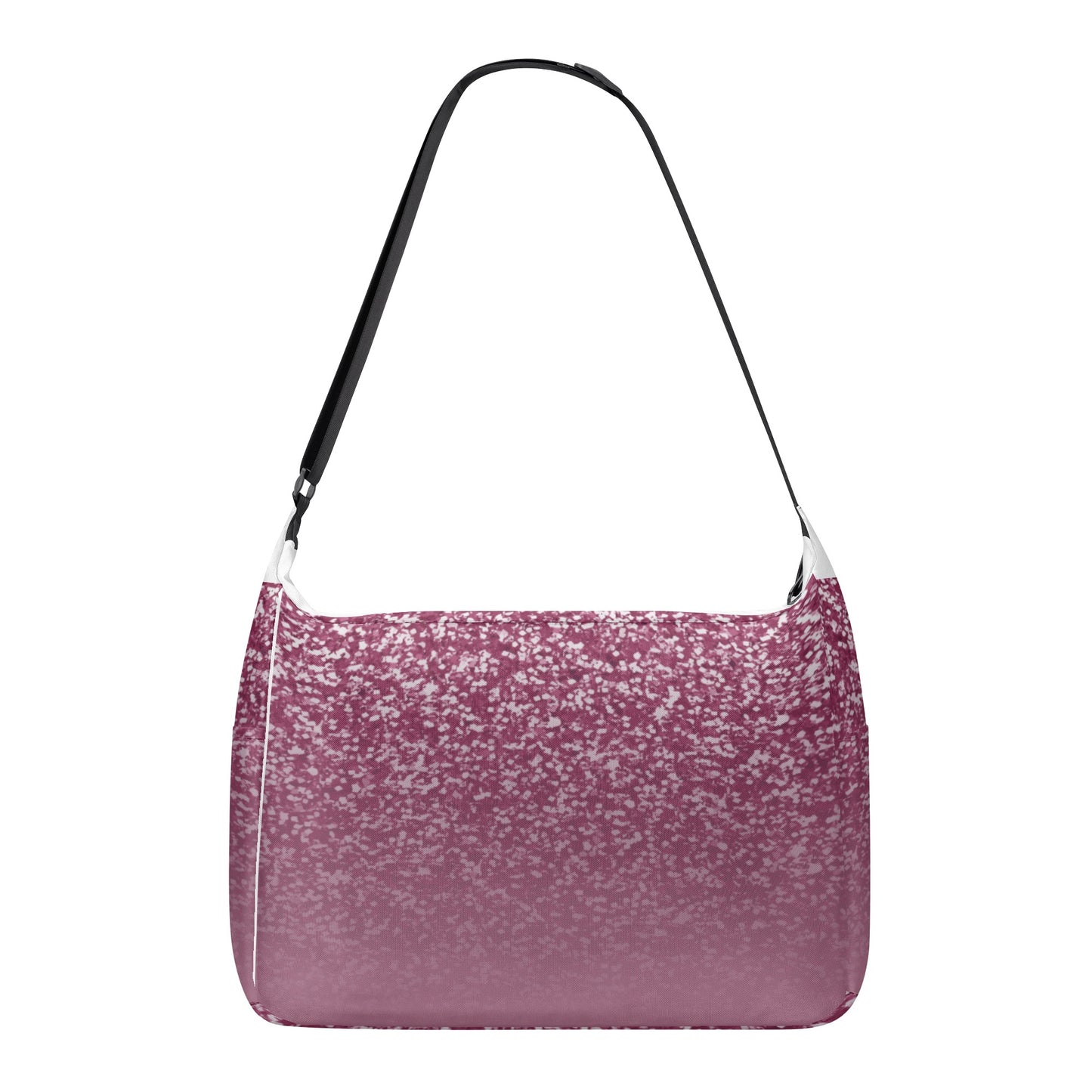 Blush Sparkle Textured Shoulder Bag