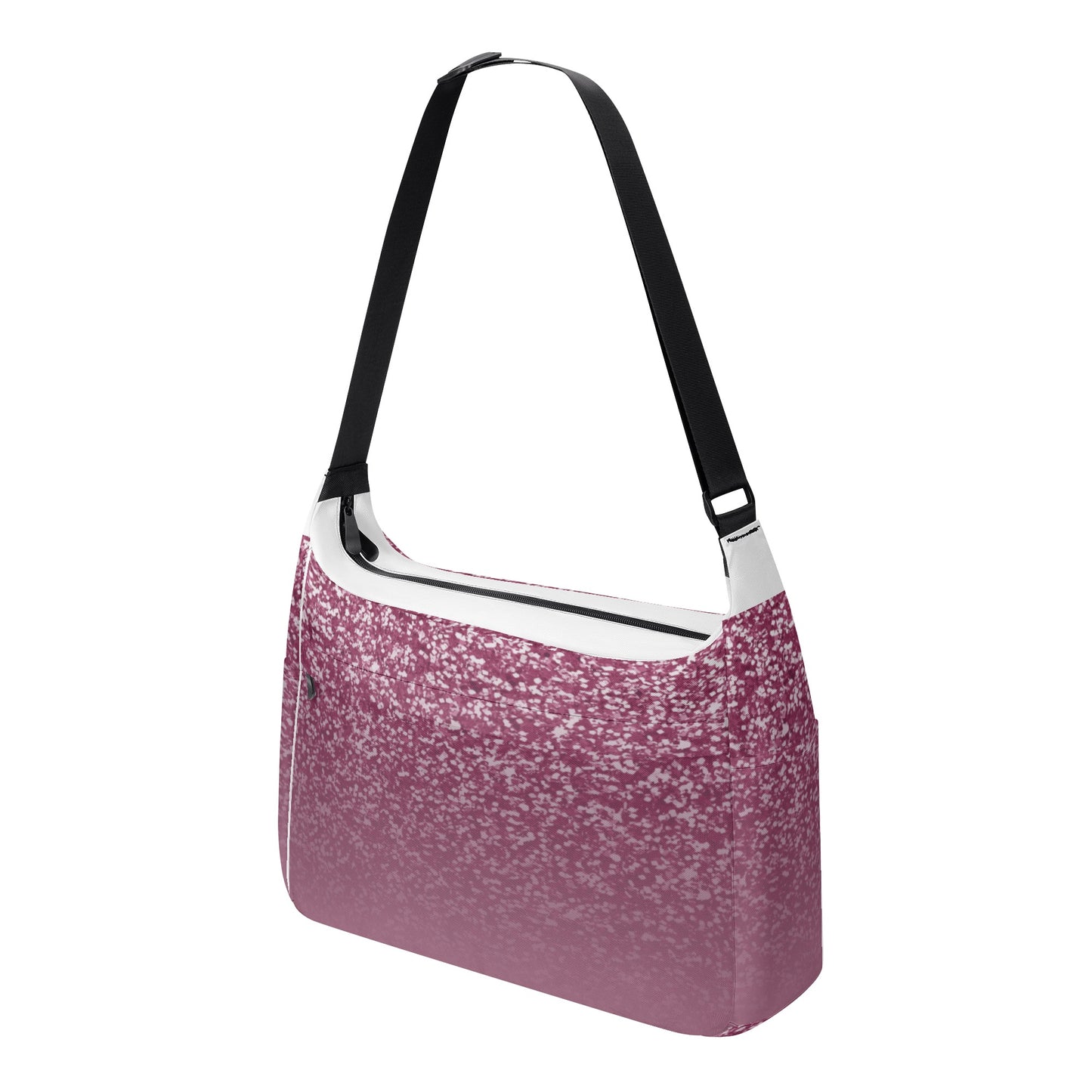 Blush Sparkle Textured Shoulder Bag