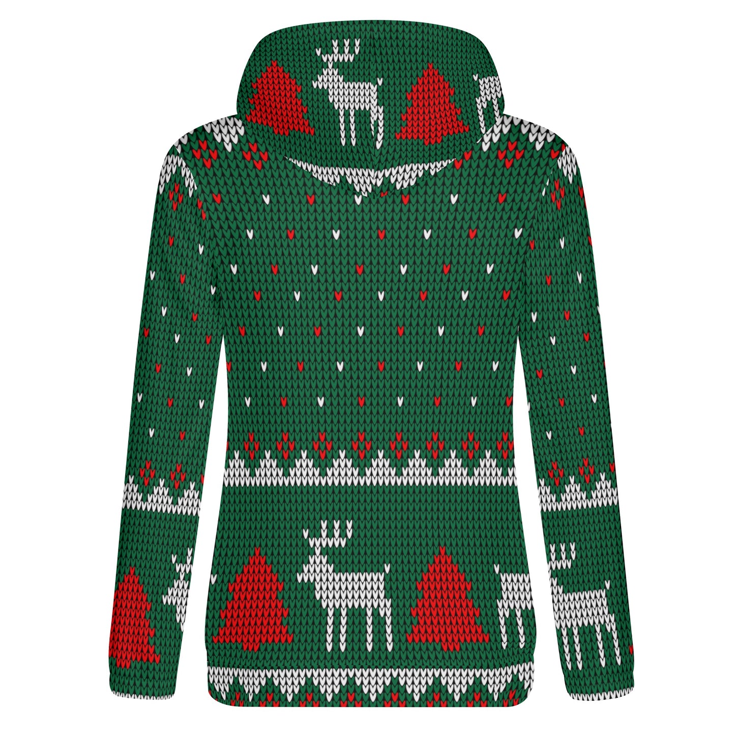 Cozy Reindeer Knit Holiday Hoodie