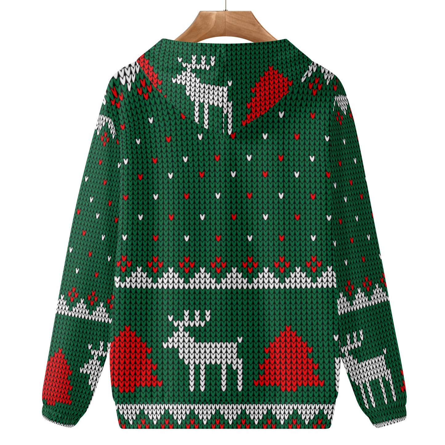 Cozy Reindeer Knit Holiday Hoodie