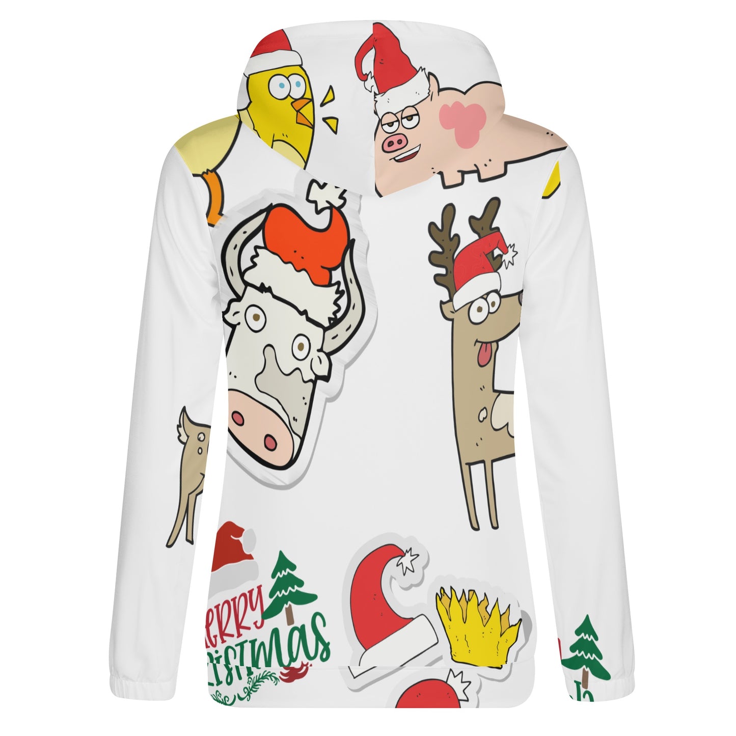 Festive Fun Christmas Cartoon Hoodie