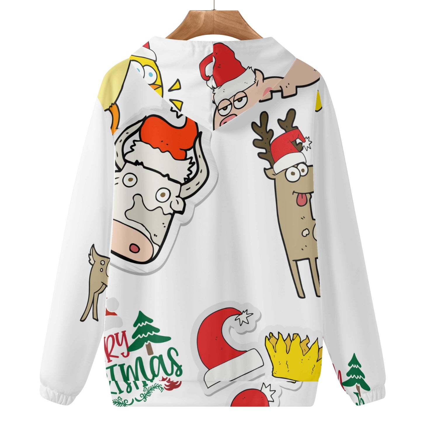 Festive Fun Christmas Cartoon Hoodie