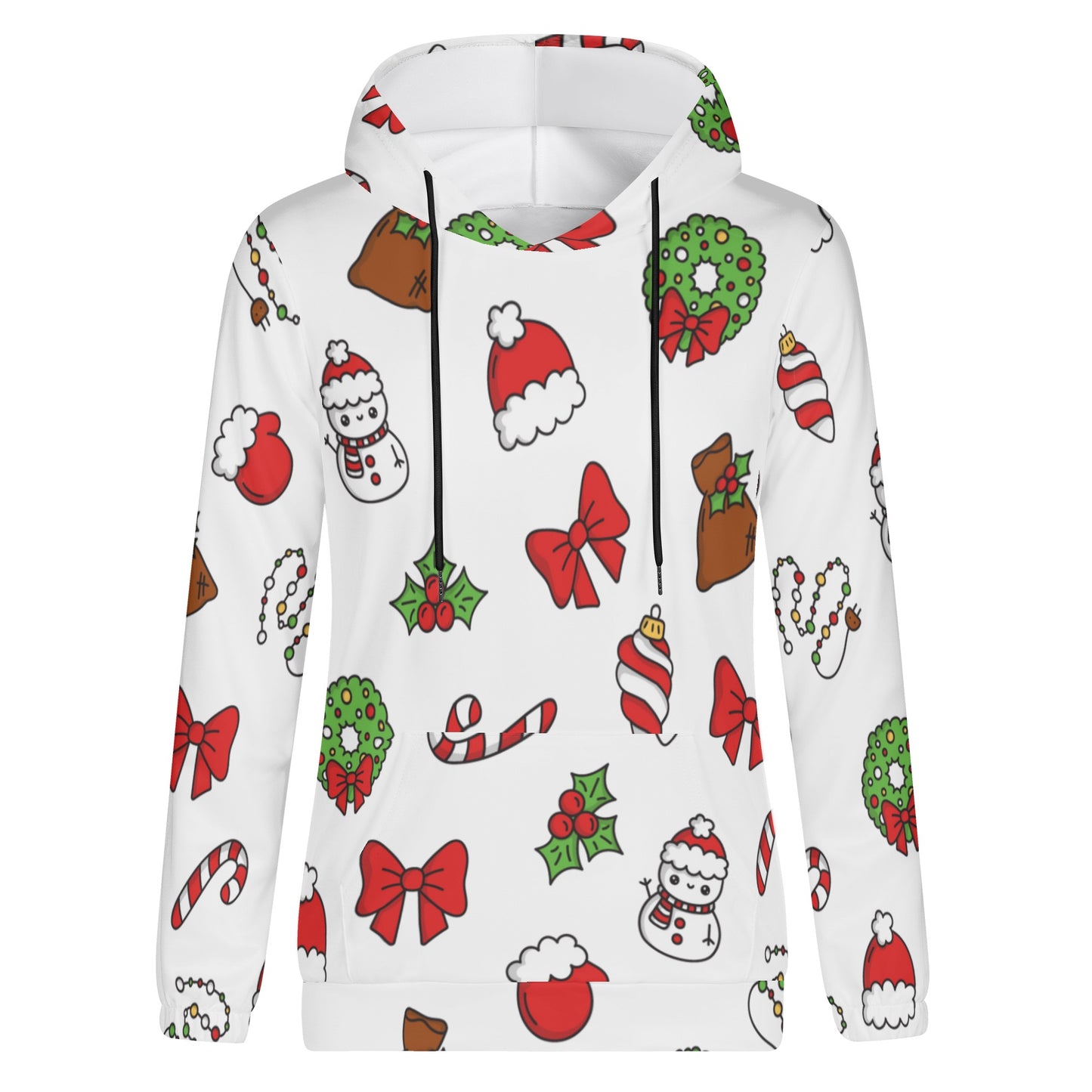 Jolly Black Christmas Icons Hoodie