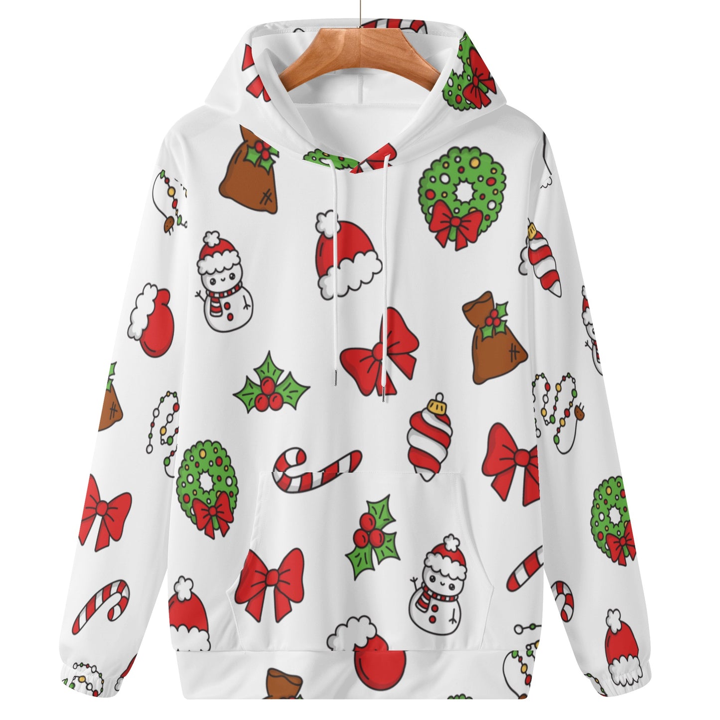 Jolly Black Christmas Icons Hoodie