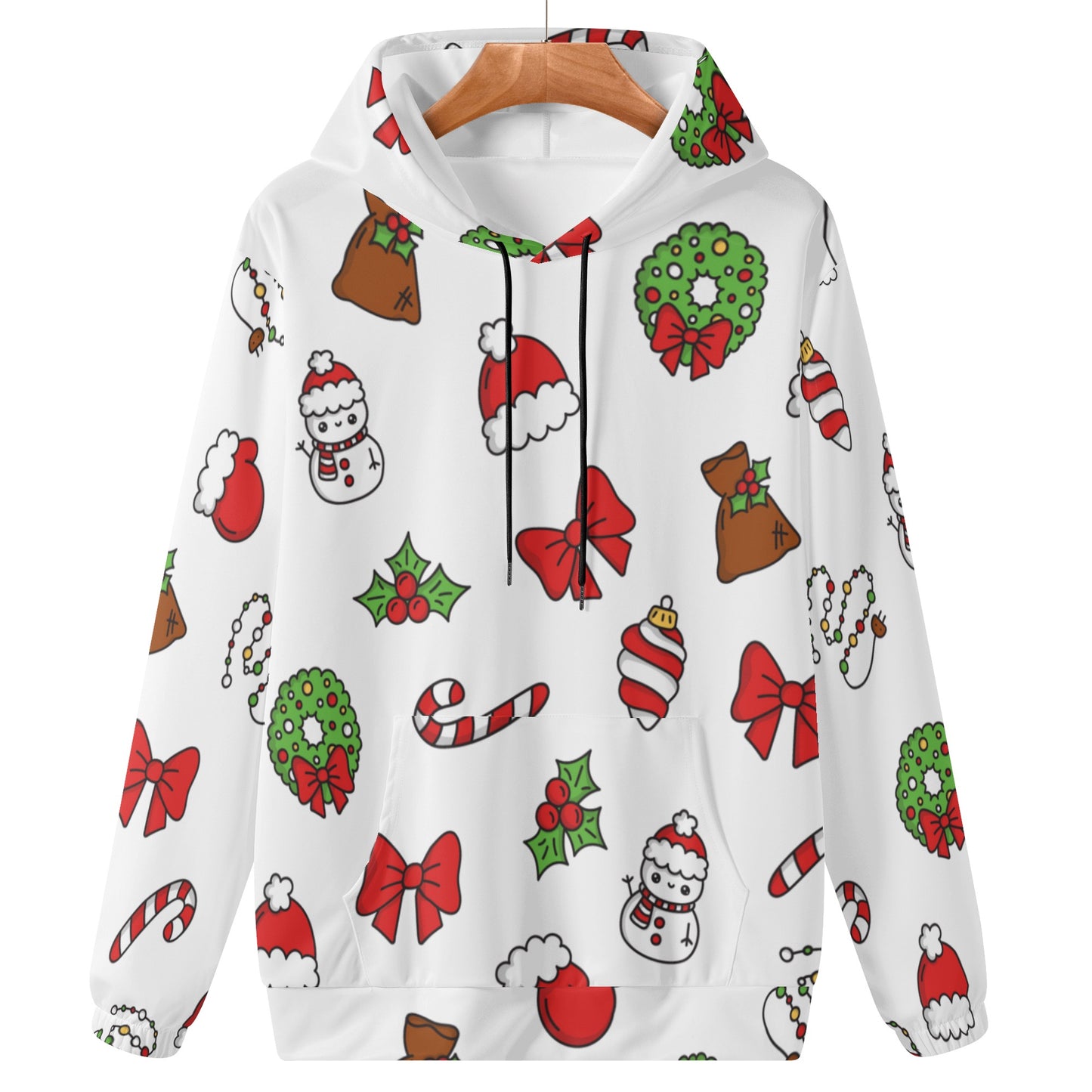 Jolly Black Christmas Icons Hoodie