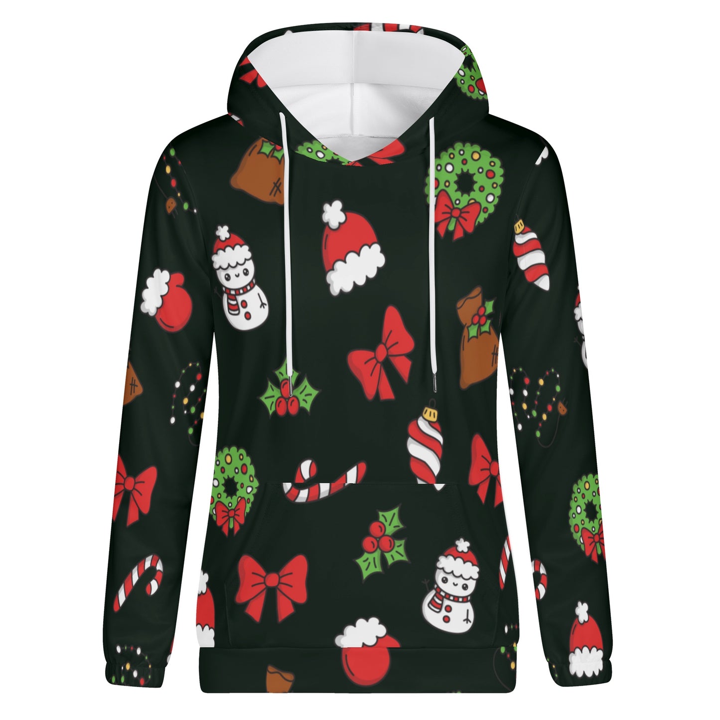 Jolly Black Christmas Icons Hoodie