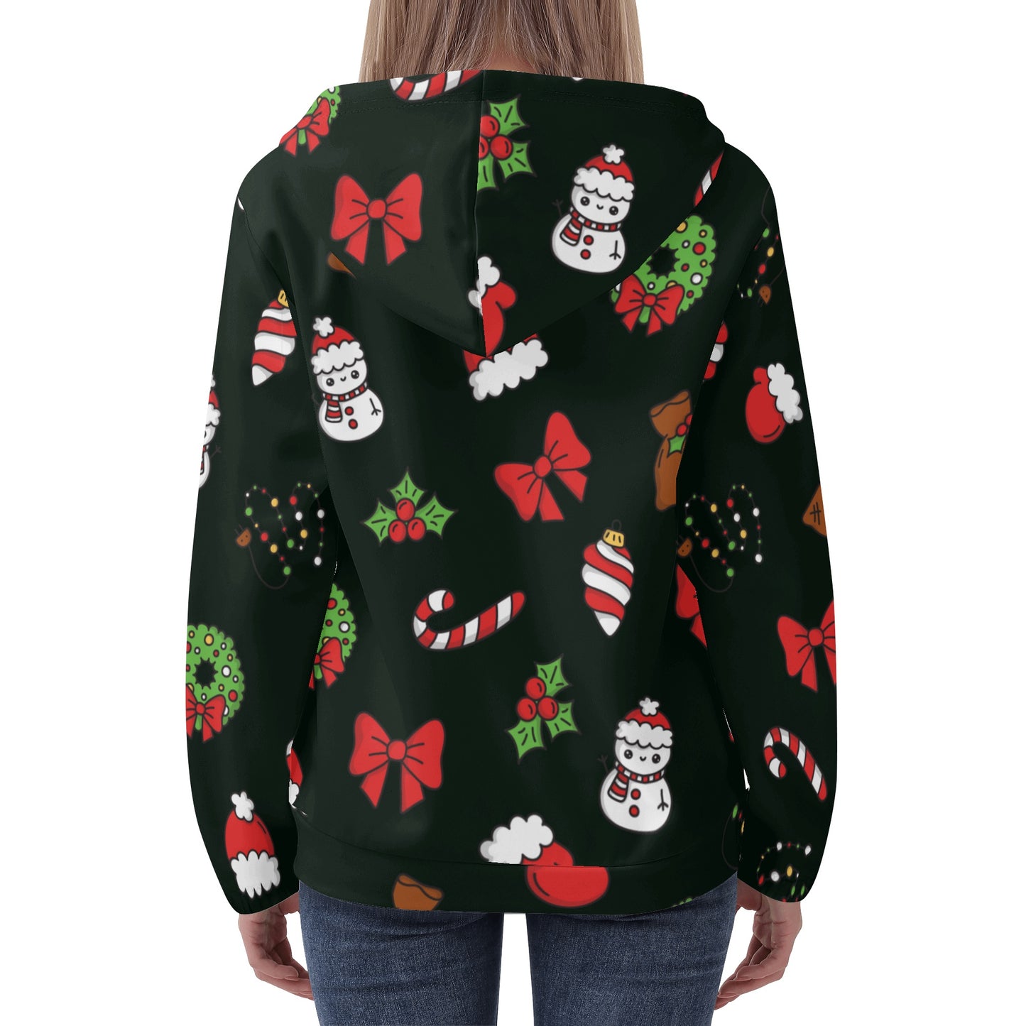 Jolly Black Christmas Icons Hoodie