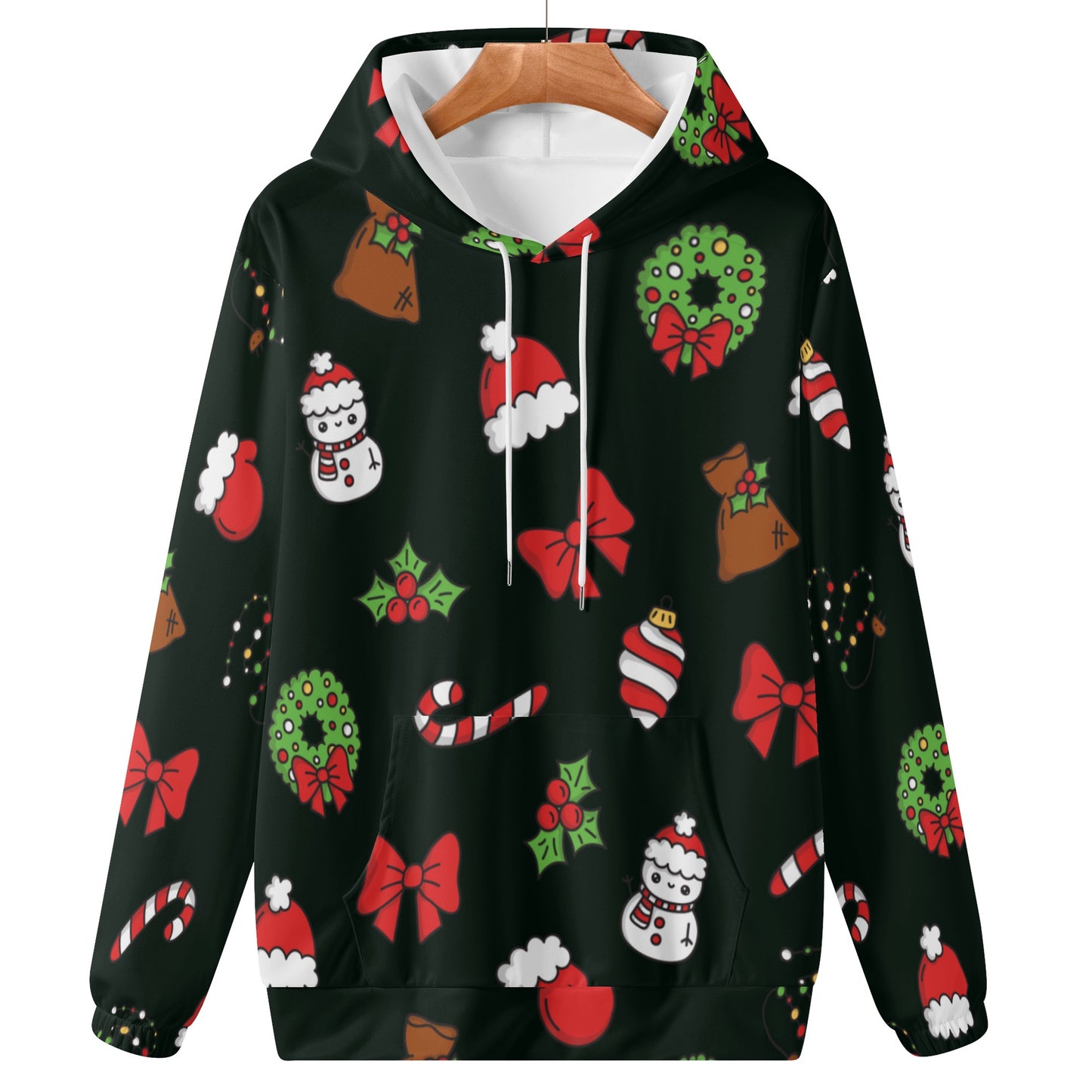 Jolly Black Christmas Icons Hoodie