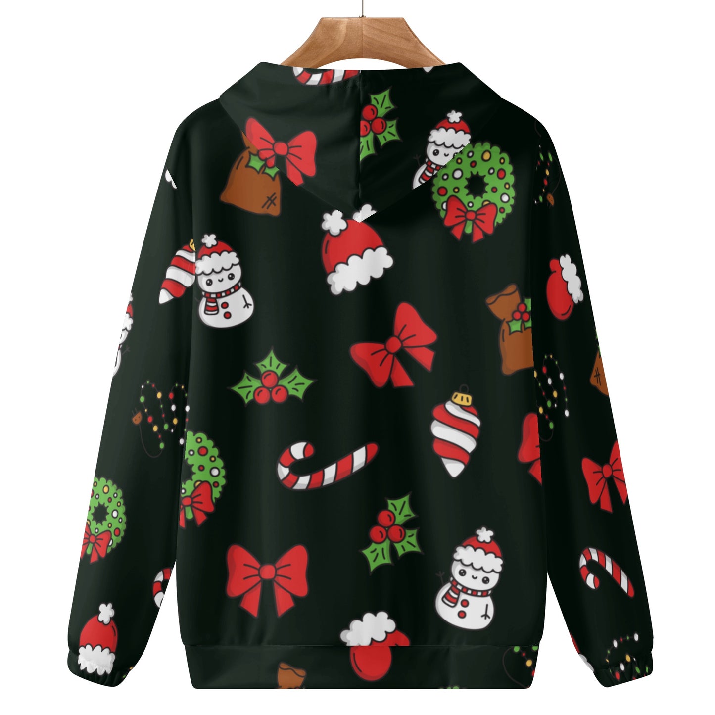 Jolly Black Christmas Icons Hoodie