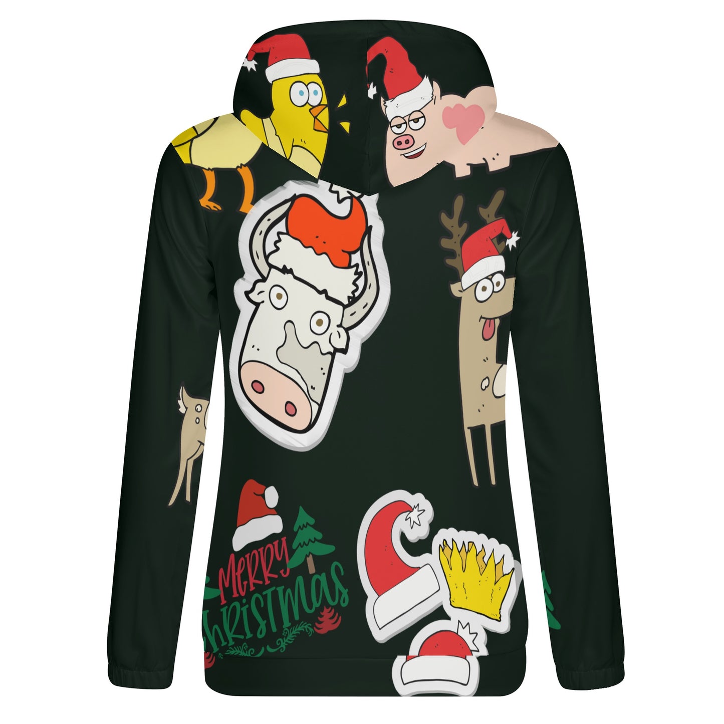 Festive Fun Christmas Cartoon Hoodie