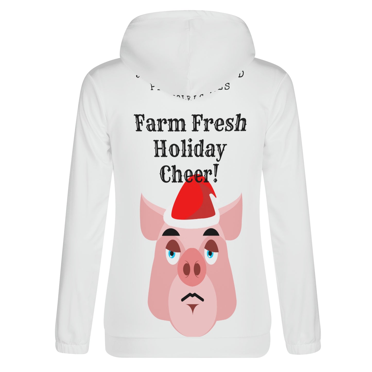 Farm Fresh Holiday Cheer Pig Hoodie