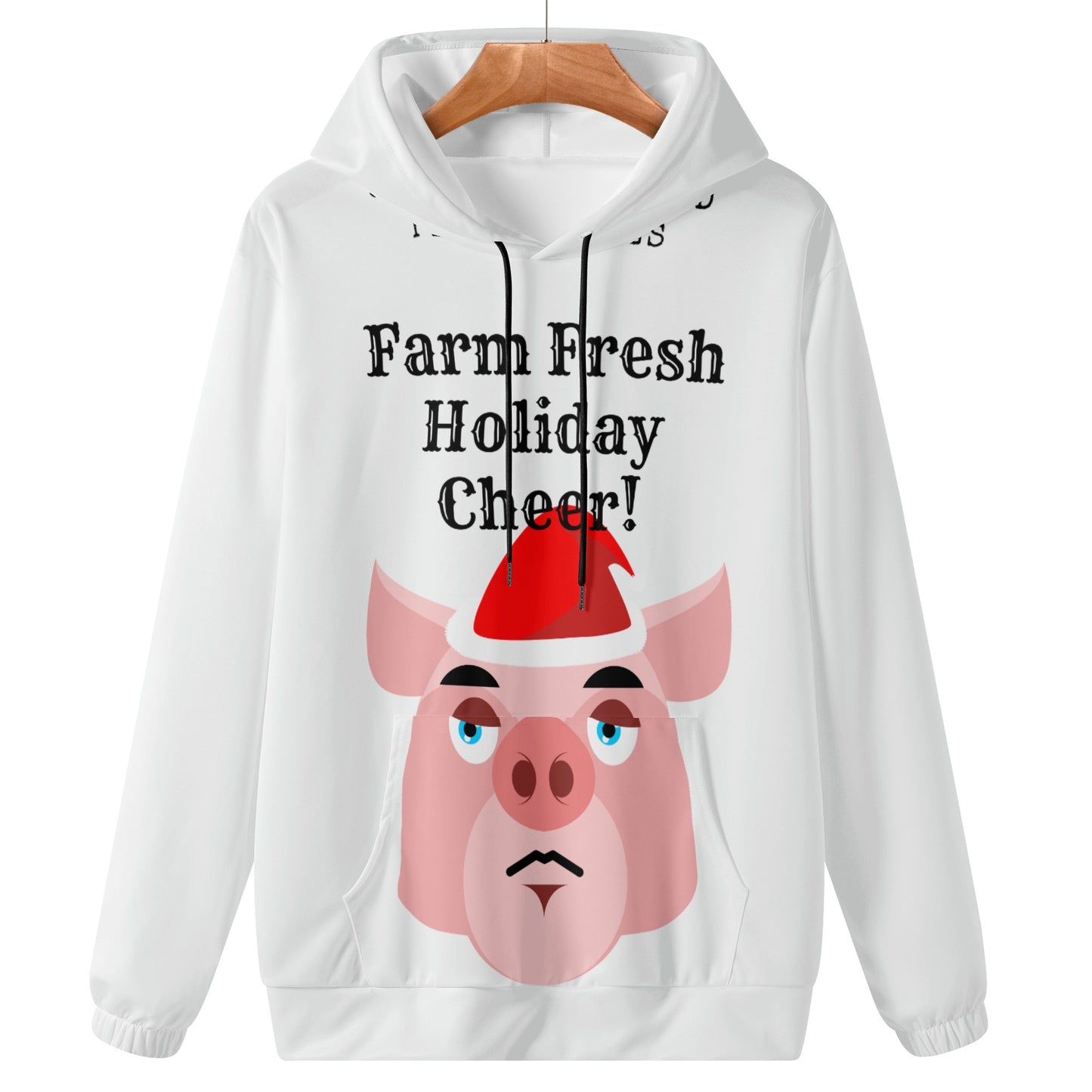 Farm Fresh Holiday Cheer Pig Hoodie