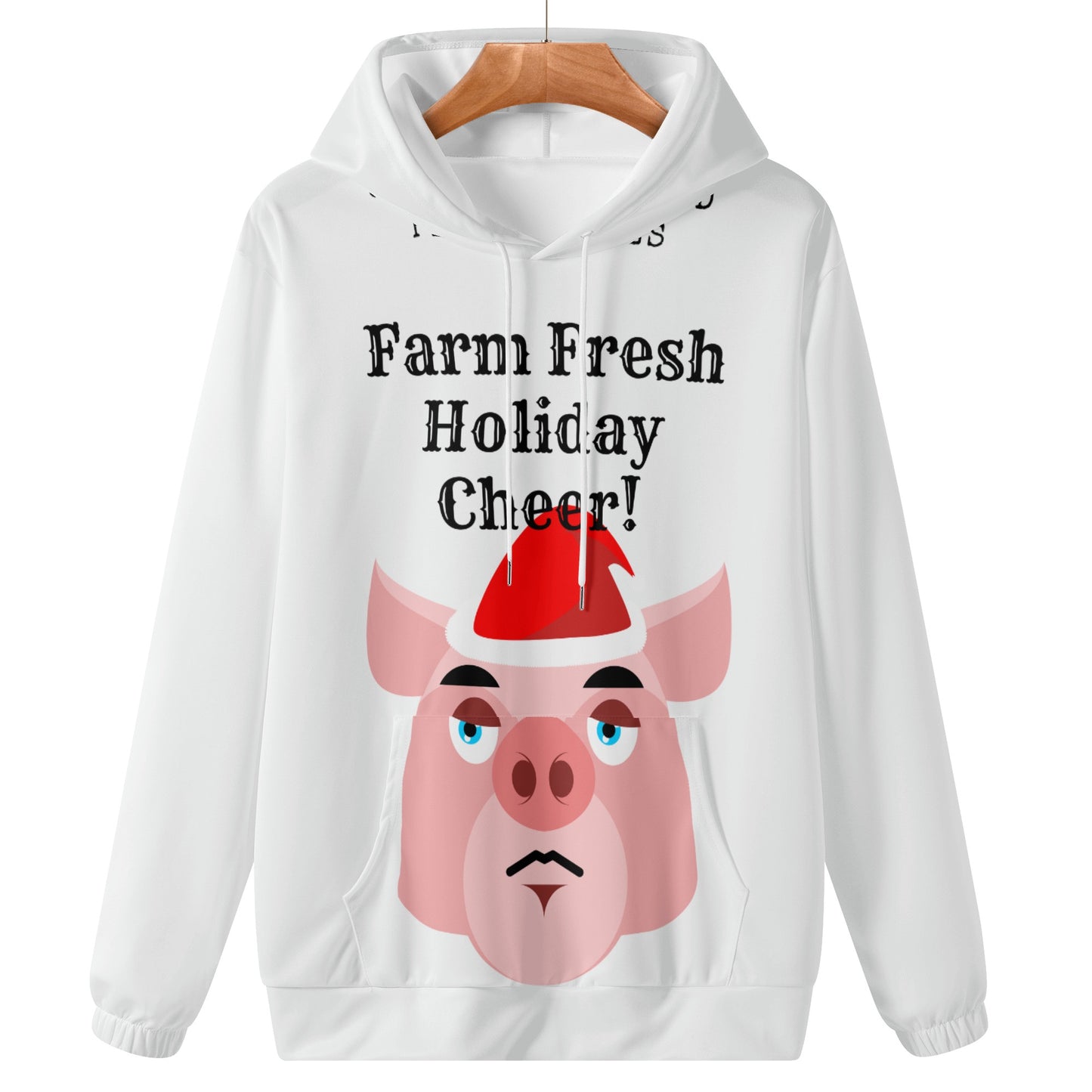 Farm Fresh Holiday Cheer Pig Hoodie