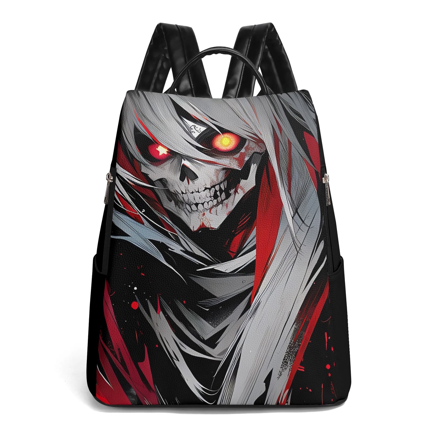 Red-Eyed Skull Anime Anti-theft Backpack