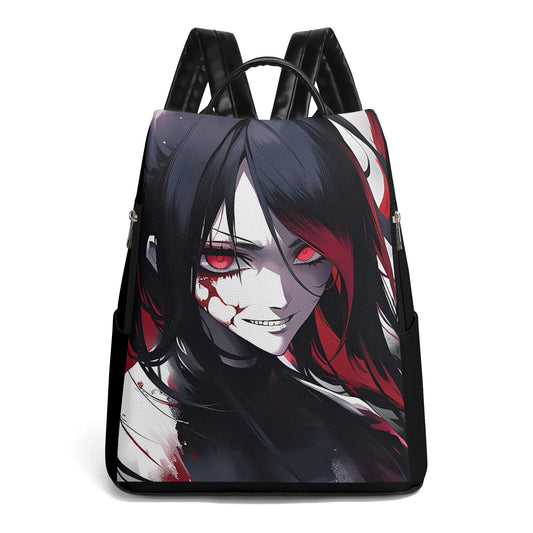 Dark Anime Red Eyes Anti-theft Backpack