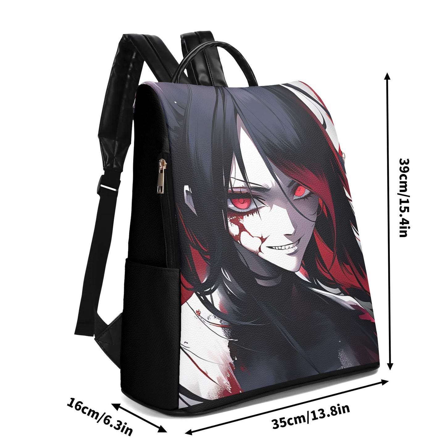 Dark Anime Red Eyes Anti-theft Backpack