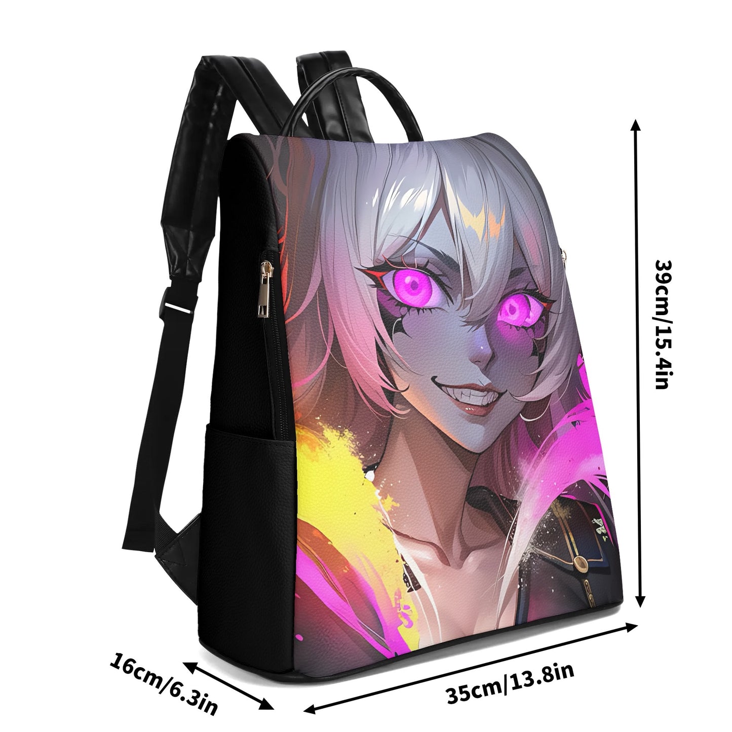 Anime Neon Eyes Anti-theft Backpack