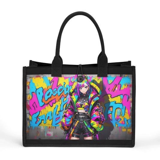 Beauheil Neon Warrior  Canvas Tote Bag（3 layers）