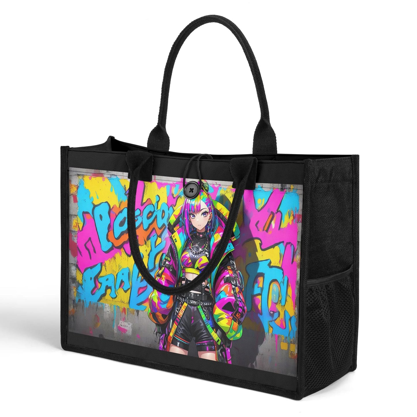 Beauheil Neon Warrior  Canvas Tote Bag（3 layers）