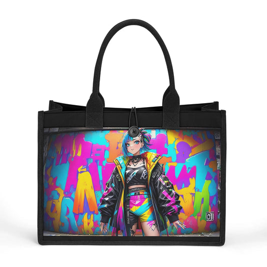 Beauheil Urban Neon Canvas Tote Bag（3 layers）