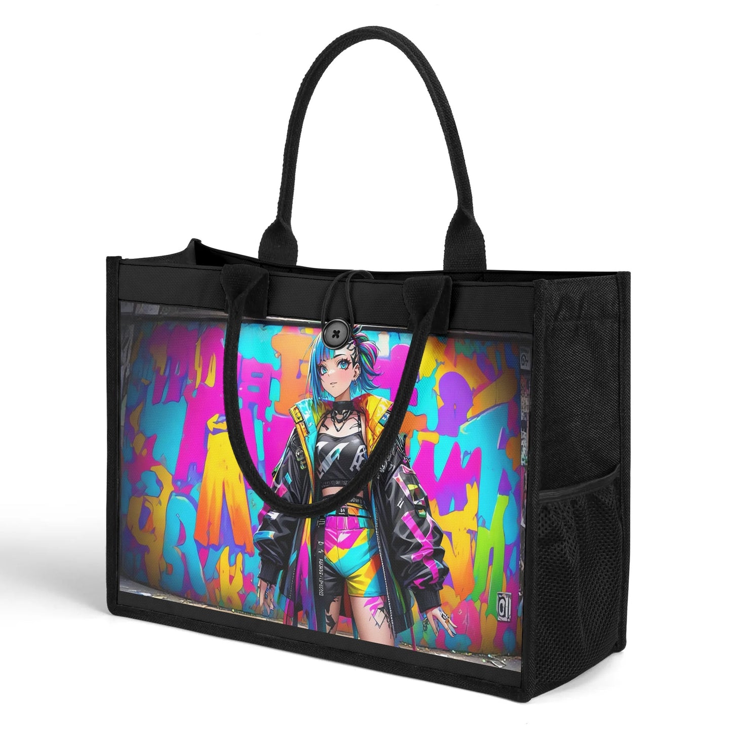 Beauheil Urban Neon Canvas Tote Bag（3 layers）