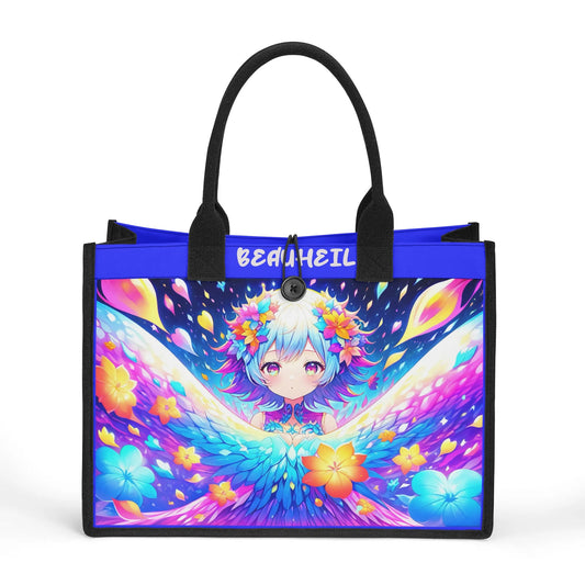 Beauheil Celestial Blossom Canvas Tote Bag（3 layers）