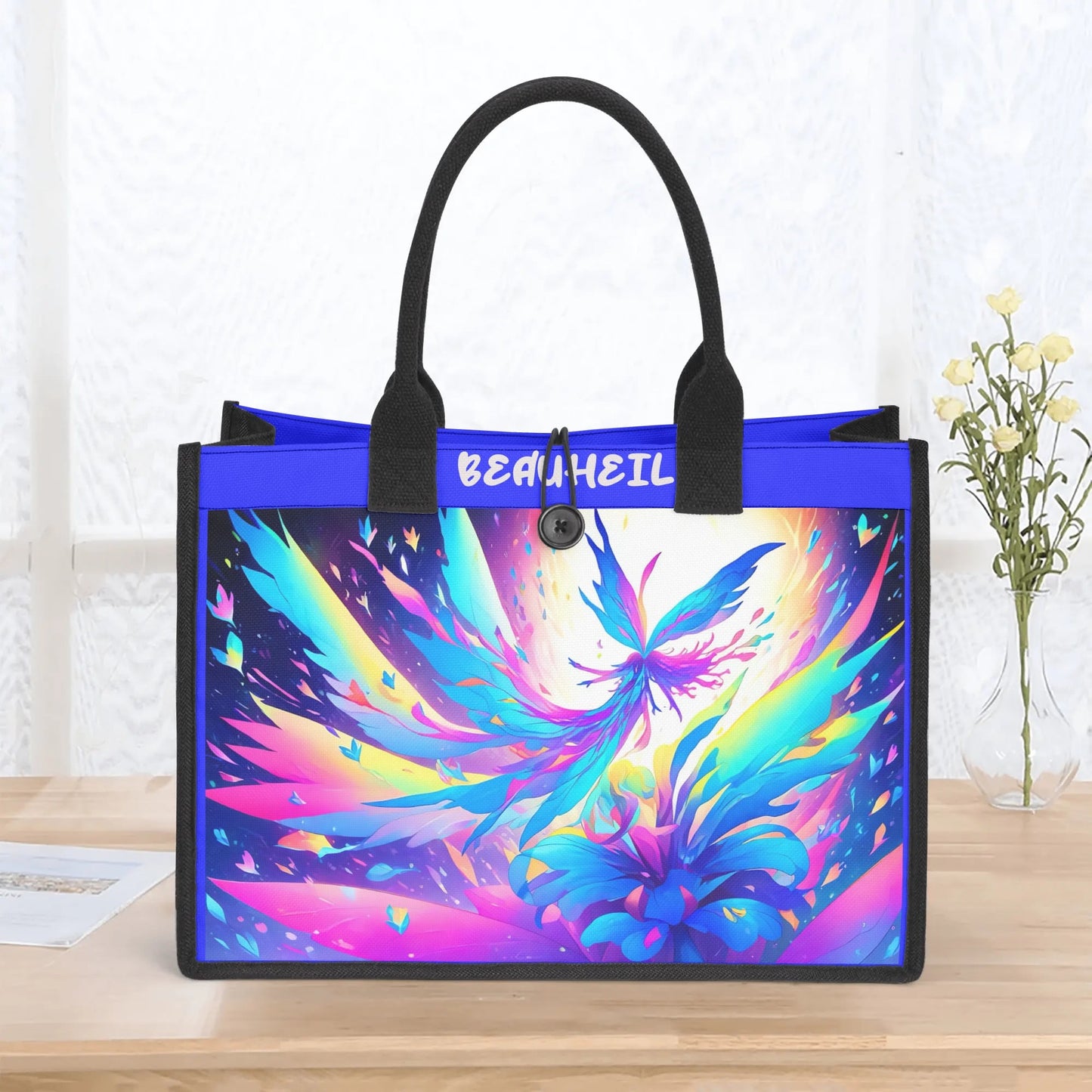 Beauheil Phoenix Dream Canvas Tote Bag（3 layers）