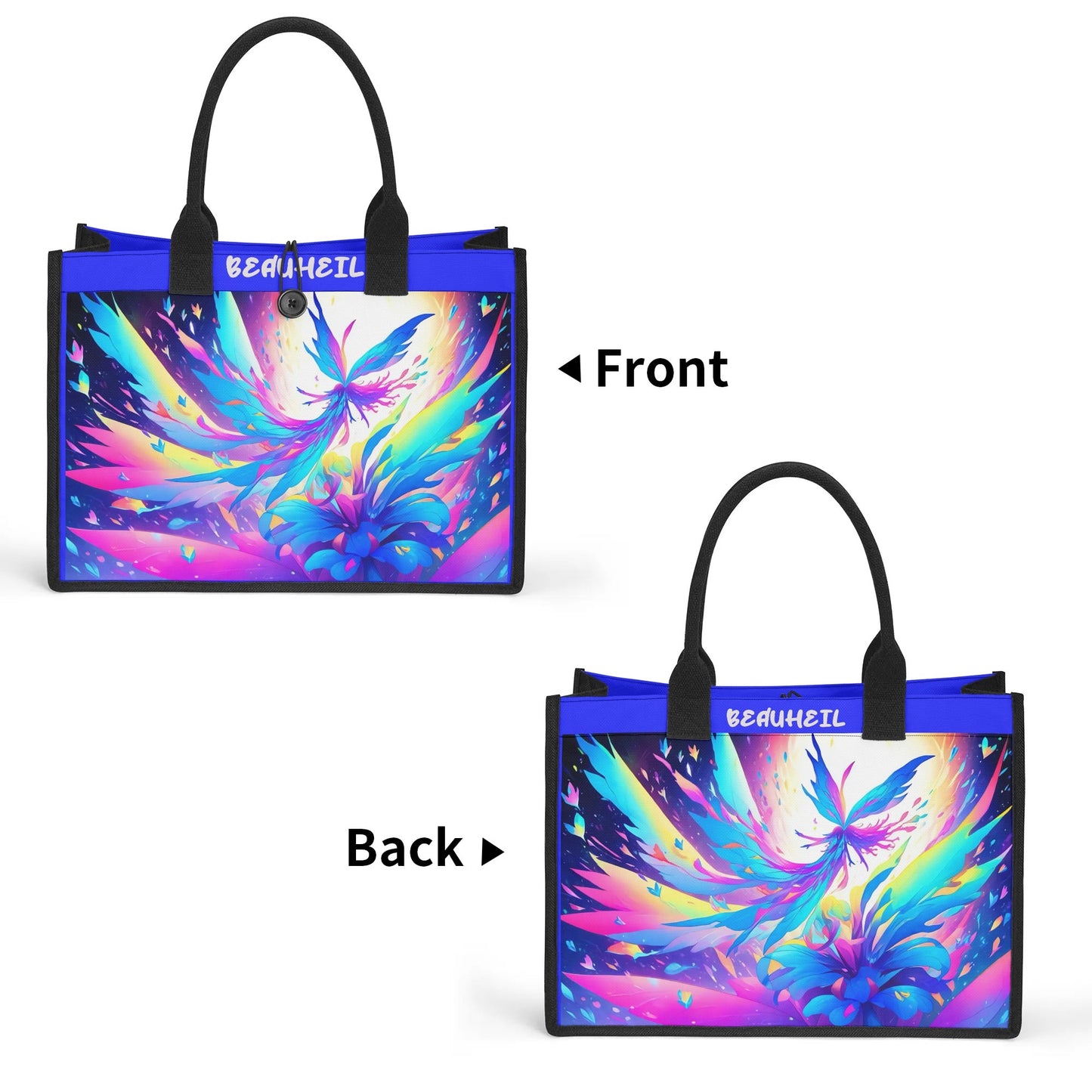 Beauheil Phoenix Dream Canvas Tote Bag（3 layers）