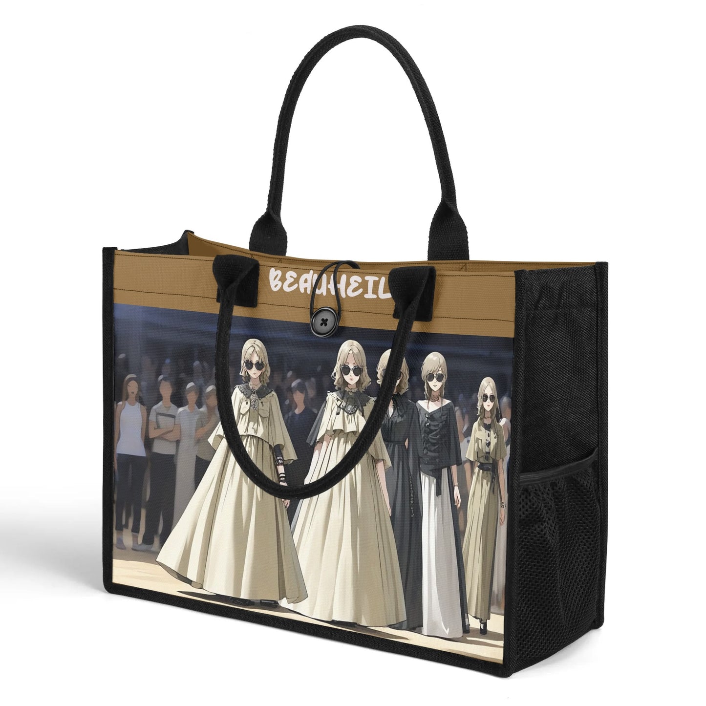 Beauheil Nightmare Ballroom Canvas Tote Bag（3 layers）