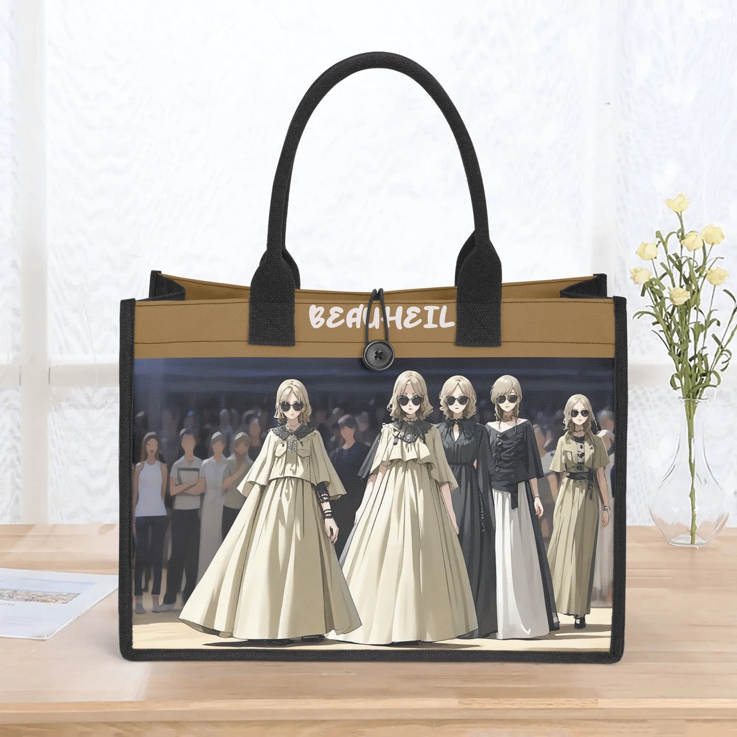 Beauheil Nightmare Ballroom Canvas Tote Bag（3 layers）