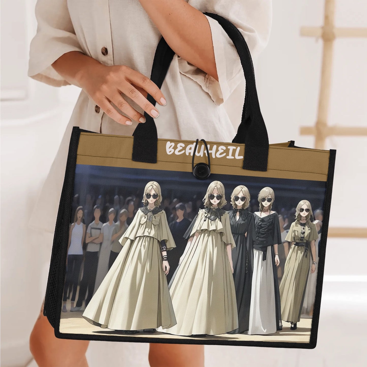 Beauheil Nightmare Ballroom Canvas Tote Bag（3 layers）