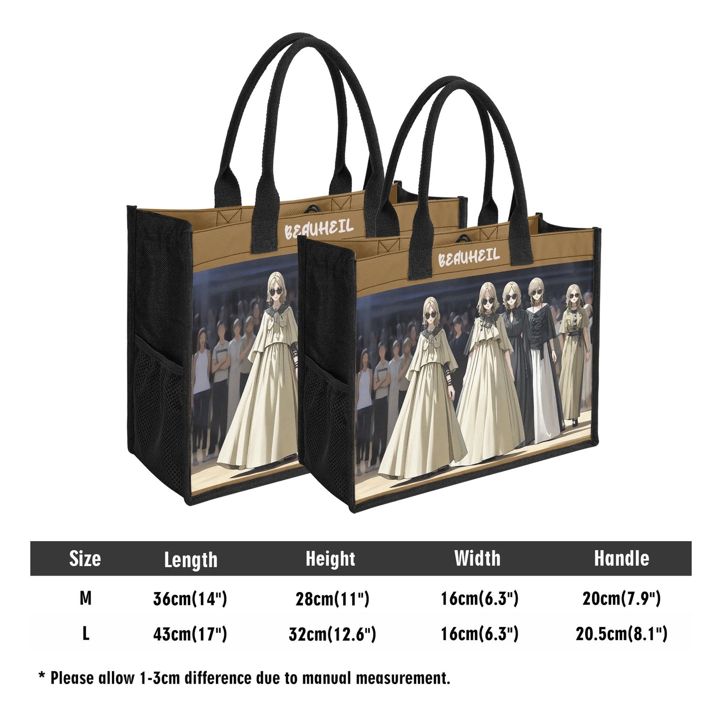 Beauheil Nightmare Ballroom Canvas Tote Bag（3 layers）