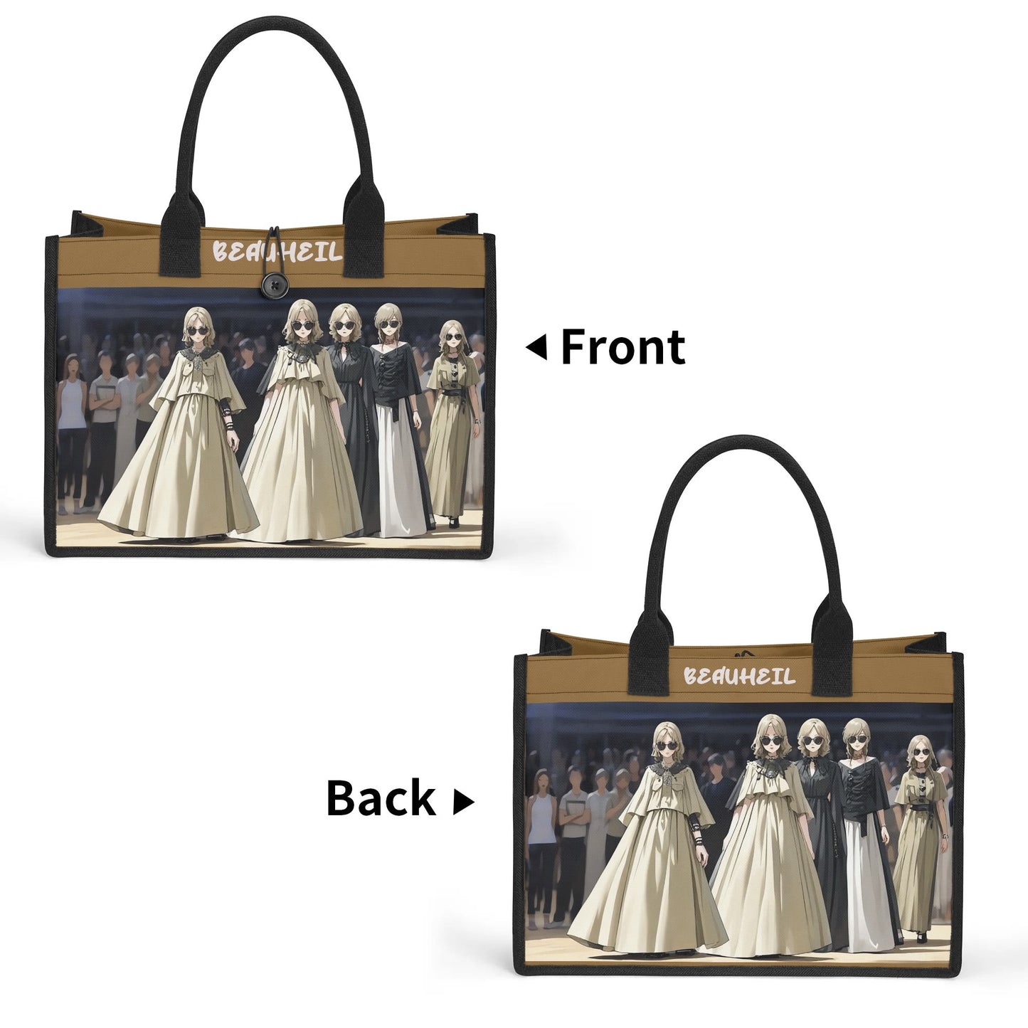 Beauheil Nightmare Ballroom Canvas Tote Bag（3 layers）